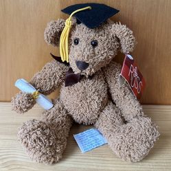 Russ Commencement Cub Brown 5.5” Graduation Teddy Bear Beanbag Plush No. 25137