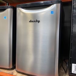 Stainless Steel 2.6 Cu. Ft. Compact Fridge