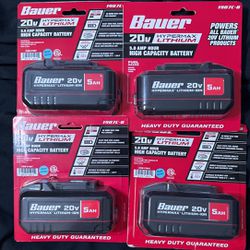 Bauer 5.0AH Battery X4 Pack