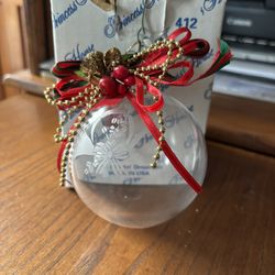 Princess house royal orb crystal ornament