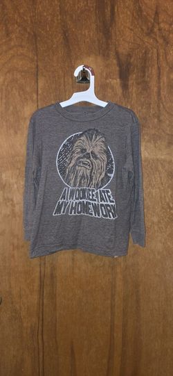 Star Wars CHEWBACCA long Sleeve Shirt Kids Size XS 7-8
