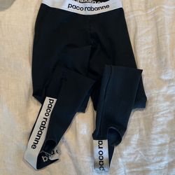 PACO RABANNE DESIGNER LEGGINGS SMALL 