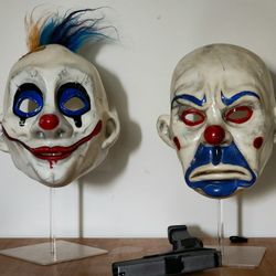 Dark knight Joker Bank heist clown mask set