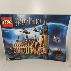 *manual only* LEGO 75954 Harry Potter Wizarding world hogwards castle 