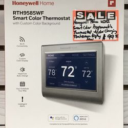 Honeywell Home Wi-Fi Smart Color Programmable Thermostat W/ Color Changing Touchscreen Display New 
