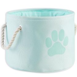 Aqua Pet Paw Print Collapsible Storage Bin