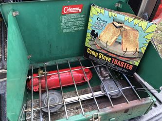 Coleman liquid fuel vintage camping stove