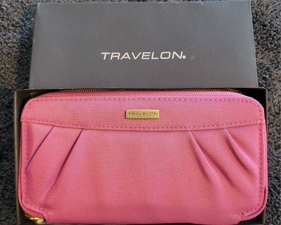 New Travelon Women's Wallet Rose Pink
