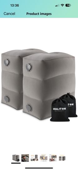 Inflatable multi purpose travel pillow