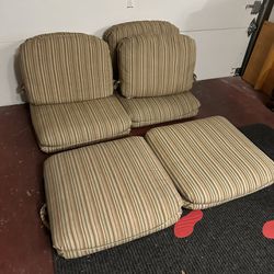 8 (4 Chairs) Hanamint Patio Chair Cushions; 4 Seat , 4 Back Cushions; Selling All Together; Price Is Firm