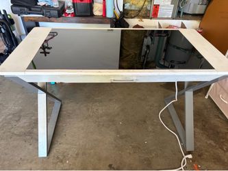 Glass desk