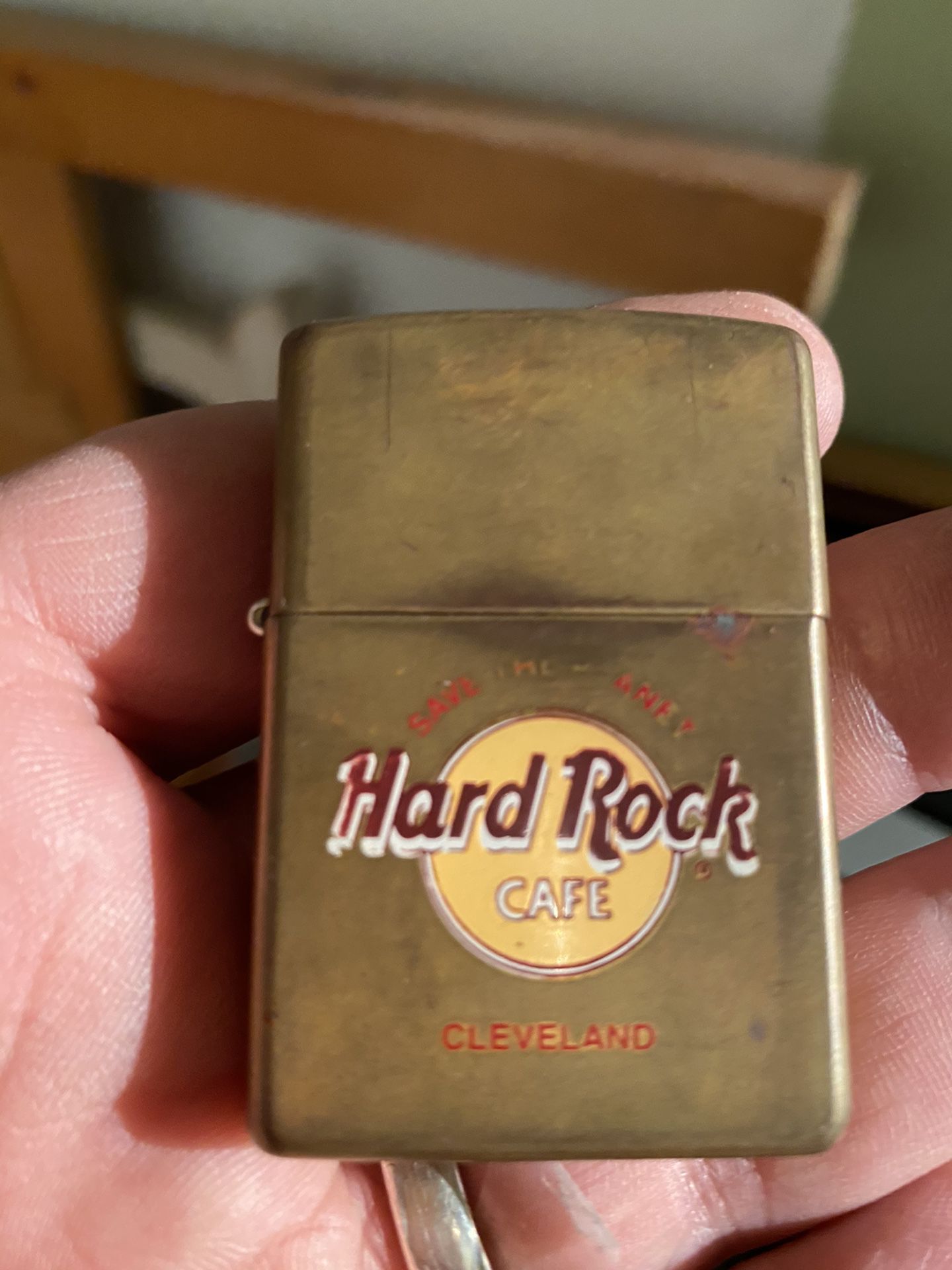 Vintage Hard Rock Cafe Cleveland Zippo Lighter.