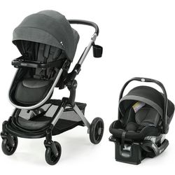 Graco Modes Nest Travel System Includes Baby Stroller With Height Adjustable Reversible Seat