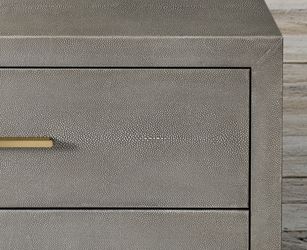 Graydon shagreen 2024 closed nightstand