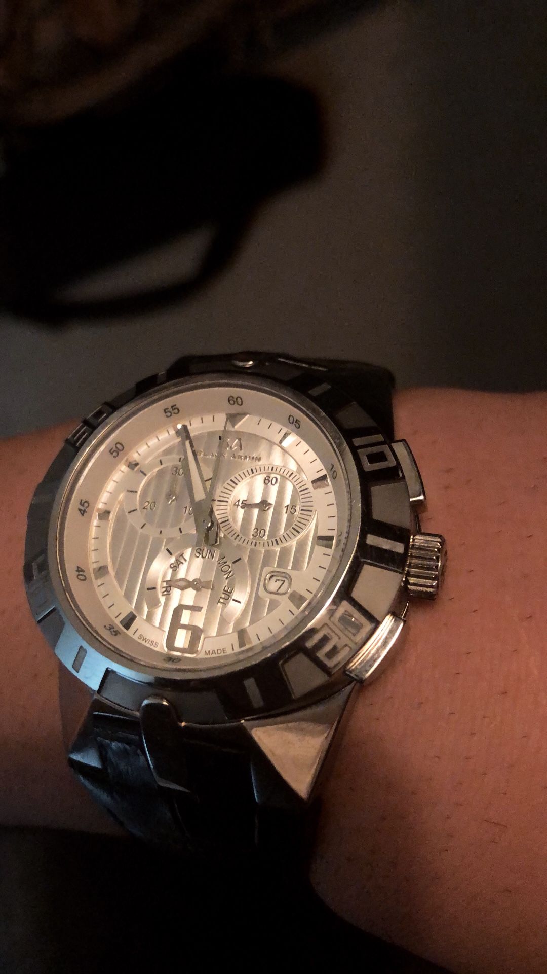 Black Armin Swiss watch