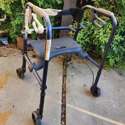 Walker With Seat. Foldable. 