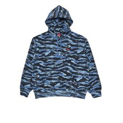 Supreme Small Box Hooded Sweatshirt "Blue Tiger Camo"