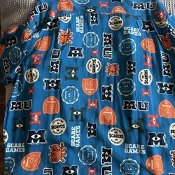 Lightly Used  Disney Men’s Button Up Monsters University 