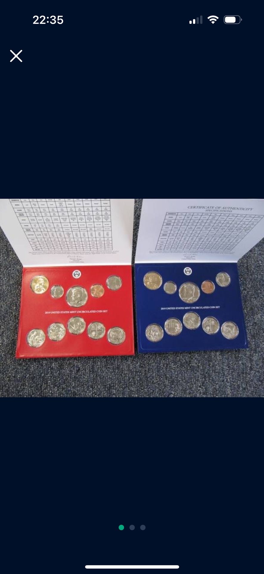 2019 U.S. Mint Set in OGP -- 20 TOTAL PERFECT COINS!