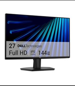 New Other Dell 27” 1ms FHD Display (1920x1080) 144Hz IPS Monitor W/ Tilt, Black