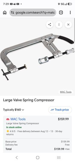 matco tools large valve spring compressor tool