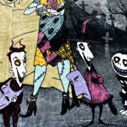 Nightmare Before Christmas Jack Skellington & Sally Twin/Full  Sized Plush Blank