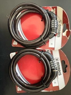 Brinks Combination Cable Locks – Set of 2