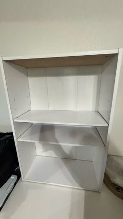 White 3-Shelf Bookcase