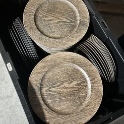 Wooden Charger Plates 