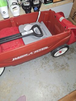 Radio Flyer wagon with canopy and storage  bags