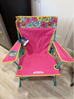 Brand new GCI Outdoor Kickback Rocker Low Profile Rocking Camping Chair with Cup Holder, Summer Floral