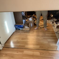 54” x 0.25” x 37” Mirror