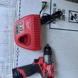 Milwaukee M12 Brushless Drill, Battery And Charger