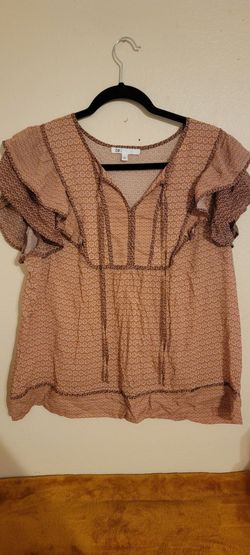 DR2 Floral Ruffle Sleeve Blouse