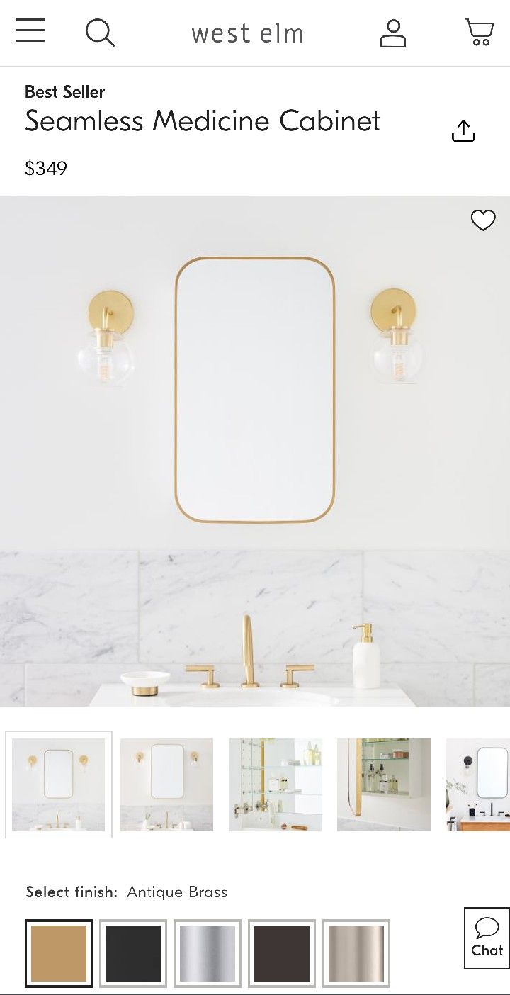 West Elm Recessed Medicine Cabinet