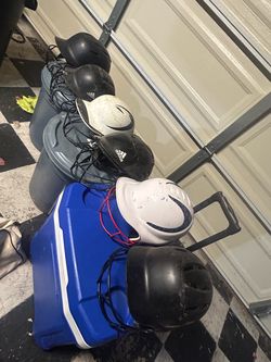 Softball Helmets Lot 6 helmets total