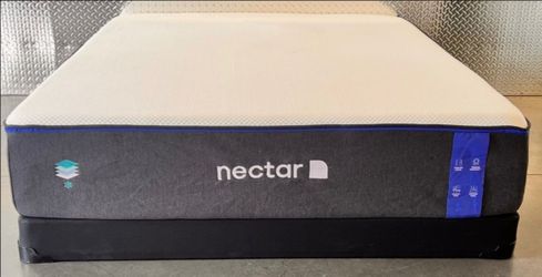 Like New 12" Queen Size Nectar Mattress - Box Spring & Bed Frame Optional