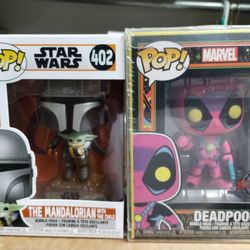 Funko Pop Mandalorian 402 Deadpool 801