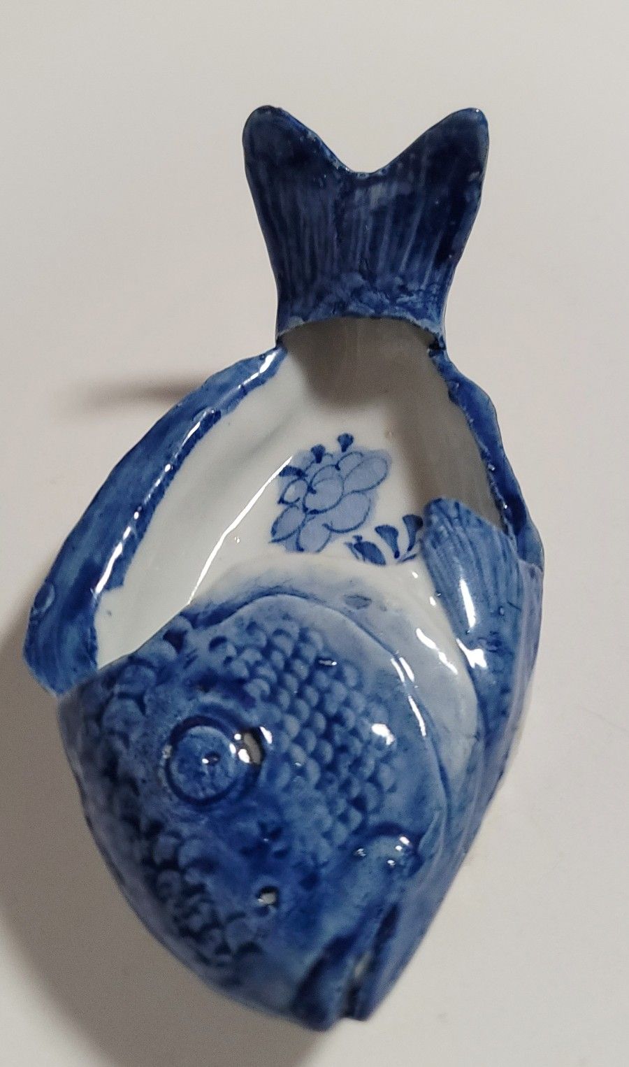 Japanese Antique Seto Ware Fish Dish For Sakana Snacks  -Early Meiji Period  85.00