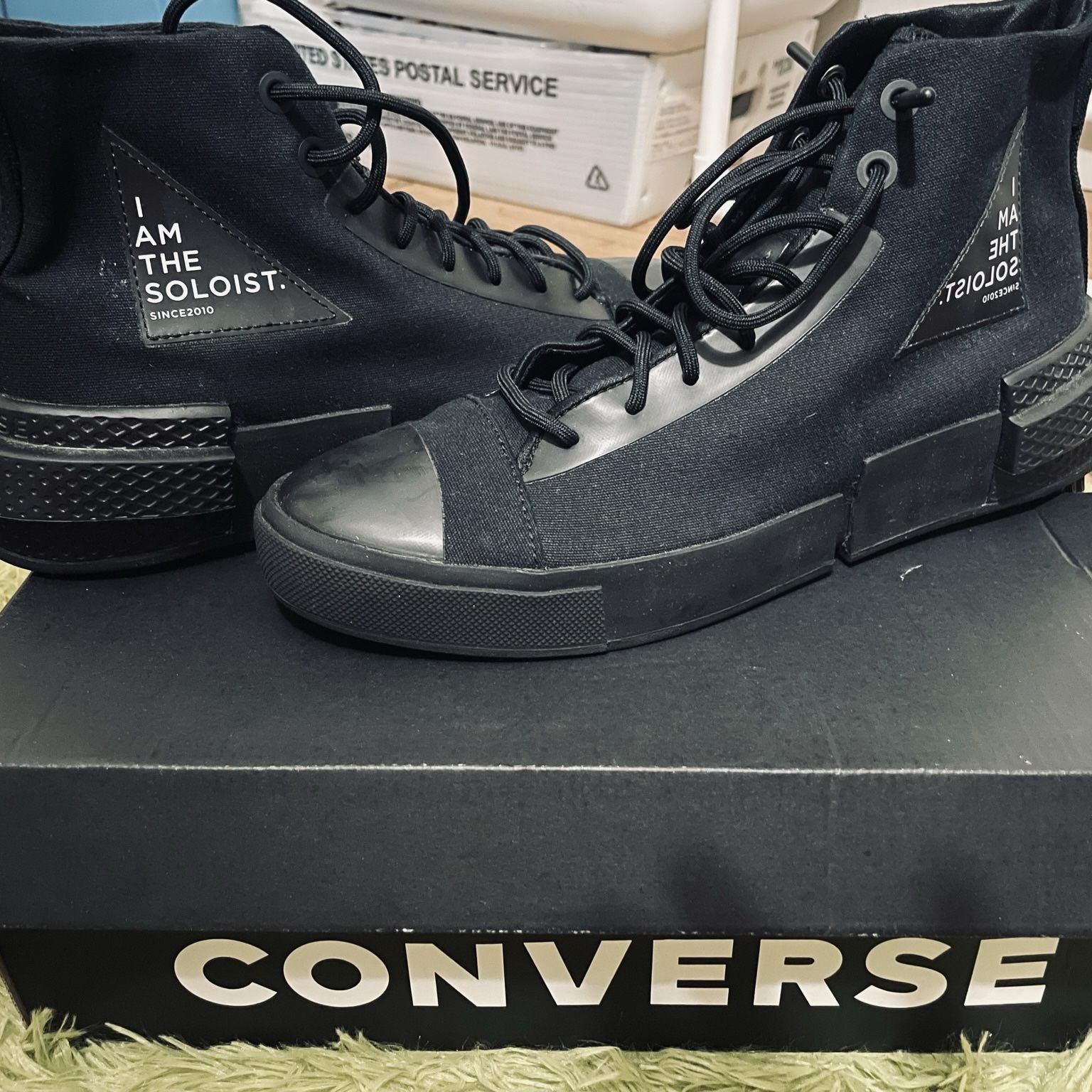 Converse CX Disrupt I Am The Soloist High Top Shoes Black Canvas Mens Size 9.5 CONVERSE x THESOLOIST: ALL-STAR DISRUPT CX | SNEAKERBOX main image 4