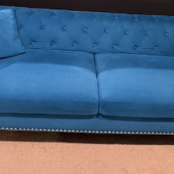 Blue Modern Sofa 