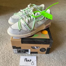 Nike Dunk Low Off-White Lot 7 US M 6.5