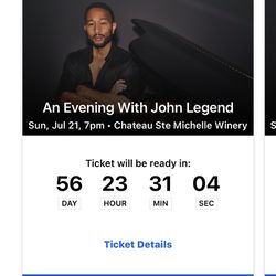 John Legend Chateau Ste Michelle Tickets
