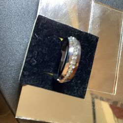 White Gold Plated With Cz Diamond 