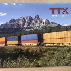 TTX Company 2018 Calendar NEW unmarked railroad collectable.