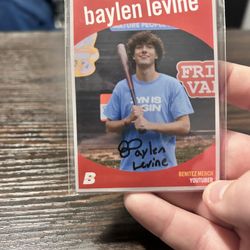 Baylen Levine Signed Baseball Card 