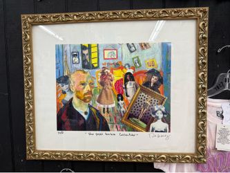 Van Gogh Barbie Collection numbered pop art  culture picture