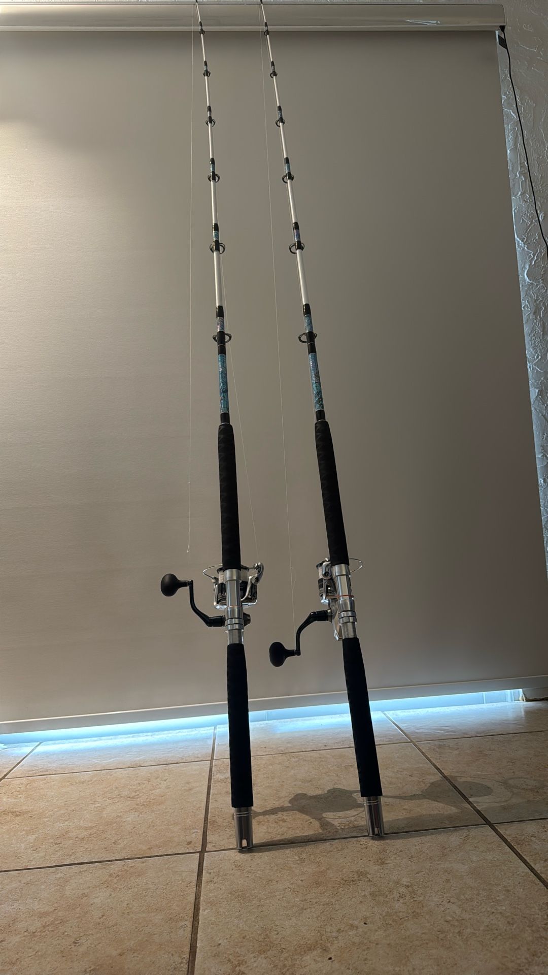 Shimano 10000PG Saragosa Reel with Connley Sailfish 7’ Abalone Shell Spin Rod 20-50#