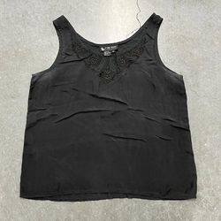 Sophisticates by Jonathan Martin Black Silk Tank Top