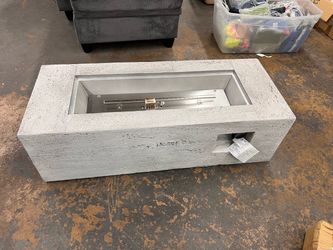 New Outdoor Rectangular Propane Fire Pit 40000 BTU,41.9"MGO Patio Heater With Stainless Steel Burner And Free Lava Rocks,